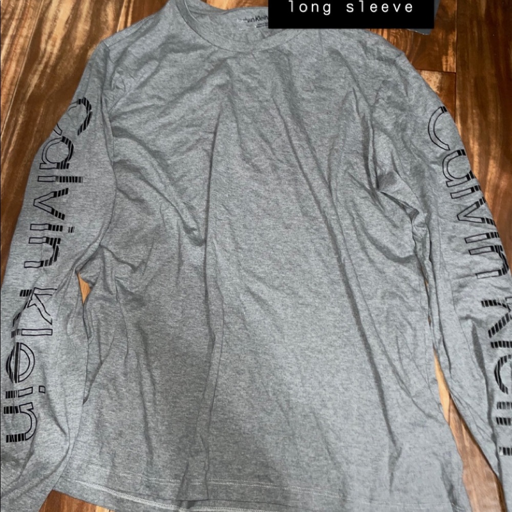 calvin klein long sleeve tee